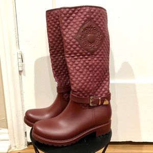 Burgundy Rain Boots
